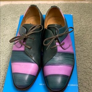 Size 5 Fluevog Women’s Purple/Green Manhattan